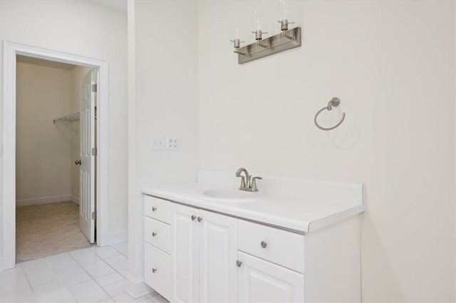340 Oak Grove Island Dr, Brunswick, GA 31523 - bathroom featuring vanity and a spacious closet