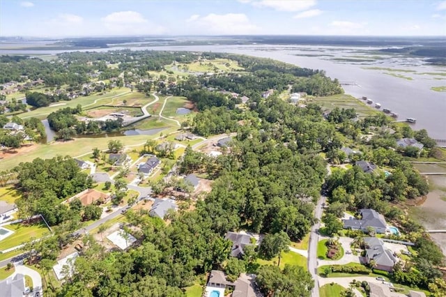 340 Oak Grove Island Dr, Brunswick, GA 31523 - aerial view of property and surrounding area featuring a nearby body of water and nearby suburban area