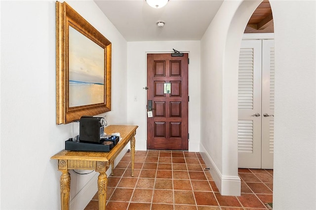 view of tiled entryway