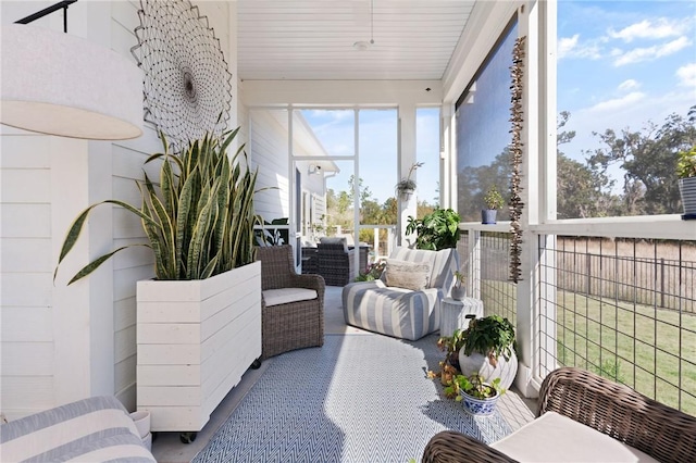 view of sunroom / solarium