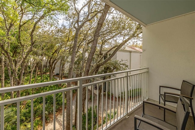 view of balcony