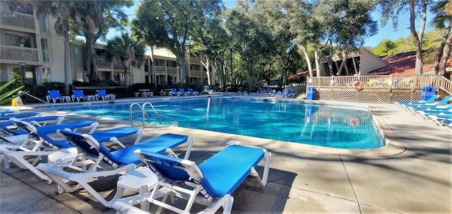 view of pool