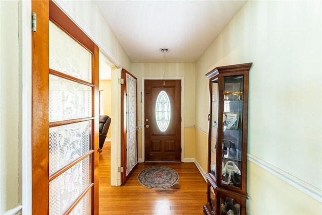 177 Pinewood St, Folkston, GA 31537 - entryway with wood finished floors and baseboards