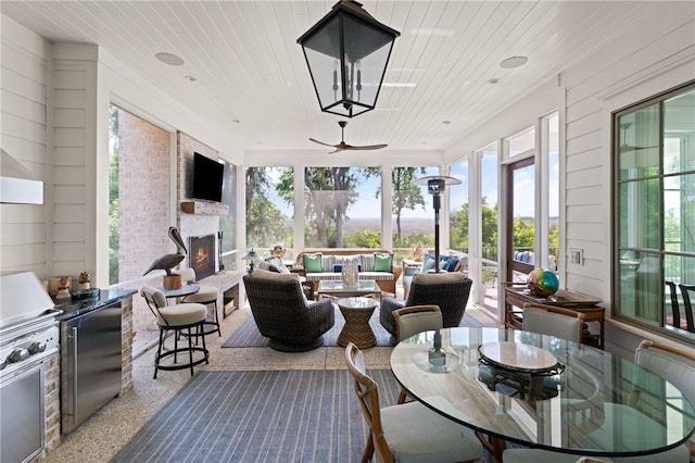 49 Hatton Ln, Saint Simons Island, GA 31522 - sunroom / solarium featuring plenty of natural light