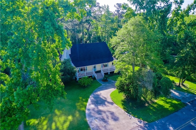 drone / aerial view