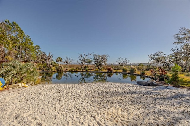 view of water feature