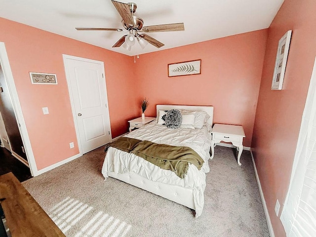 272 NE Whippoorwill Way, Ludowici, GA 31316 - carpeted bedroom featuring baseboards and ceiling fan