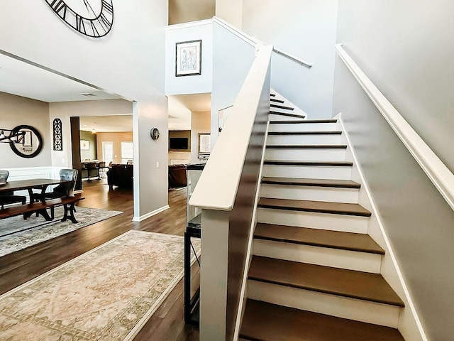 272 NE Whippoorwill Way, Ludowici, GA 31316 - stairs with wood finished floors