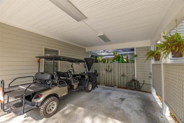 view of patio with fence