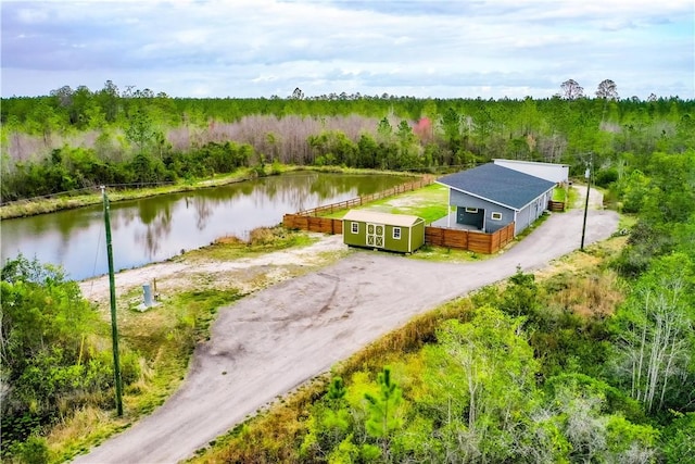 3935 Memorial Dr, Waycross, GA 31503 - aerial view featuring a water view and a wooded view