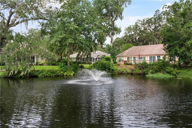 view of water feature