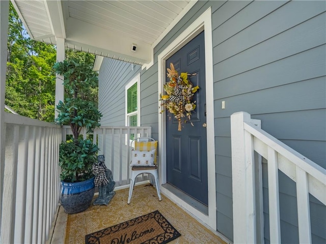 138 Mohr Club Dr, Darien, GA 31305 - property entrance with a porch