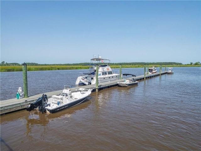 138 Mohr Club Dr, Darien, GA 31305 - dock featuring a water view