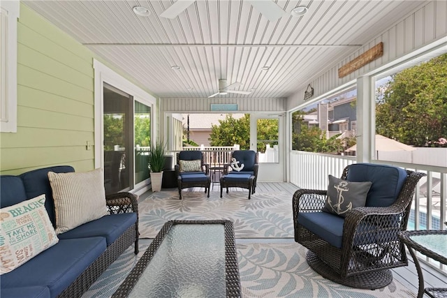 630 Sheraton Plz, Saint Simons Island, GA 31522 - sunroom with an outdoor living space