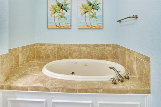 bathroom featuring a whirlpool tub