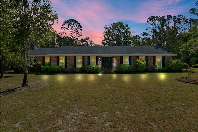 208 Plantation Dr, Waycross, GA 31501 - single story home with brick siding and a yard