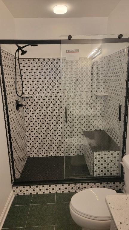 102 Norwood Ct, Brunswick, GA 31525 - full bathroom with a shower stall, tile patterned flooring, and vanity