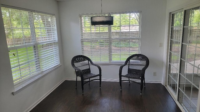 102 Norwood Ct, Brunswick, GA 31525 - sitting room with plenty of natural light and wood finished floors