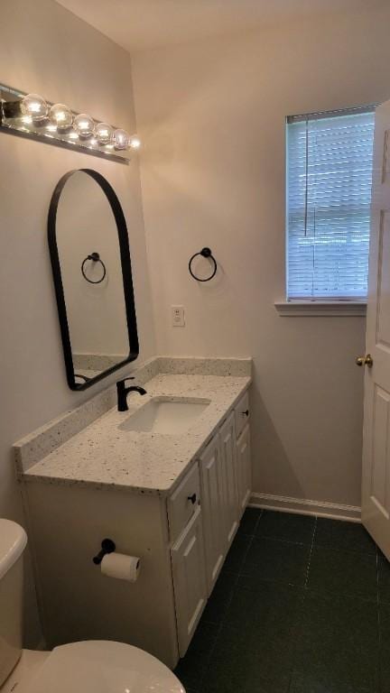 102 Norwood Ct, Brunswick, GA 31525 - half bath with vanity and tile patterned floors