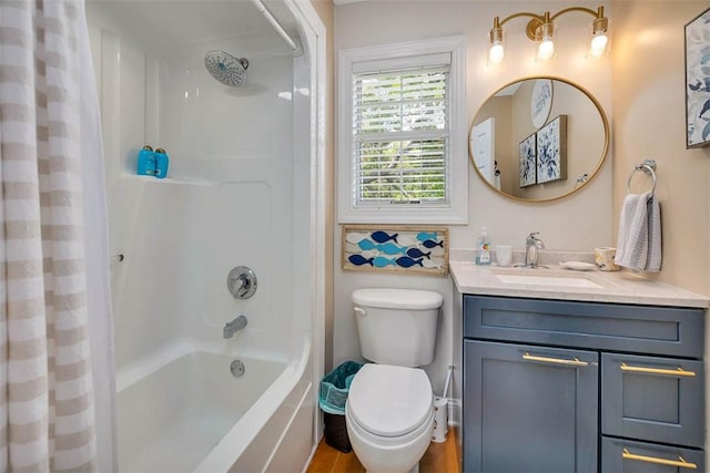 200 Colgana Way, Saint Simons Island, GA 31522 - full bathroom with vanity, shower / bath combination with curtain, and wood finished floors