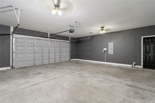 18 Ace Cir, Brunswick, GA 31523 - garage with a garage door opener and electric panel
