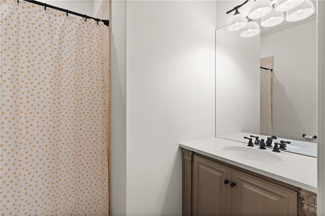 bathroom featuring vanity