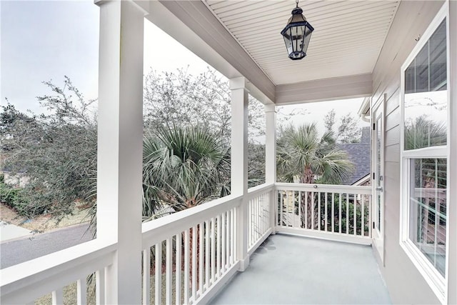 view of balcony