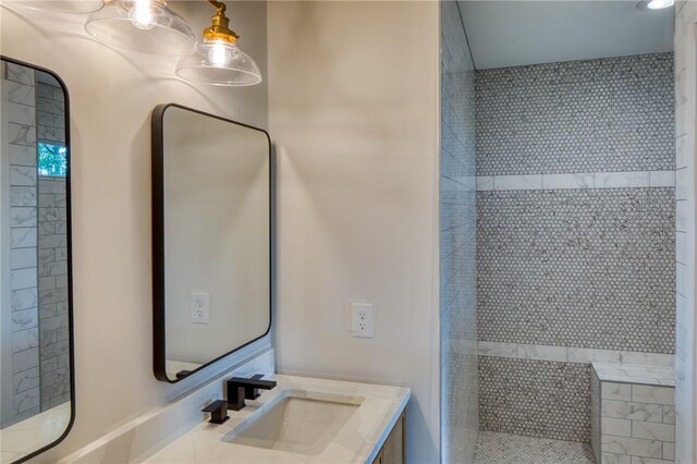 2593 Julienton Dr NE, Townsend, GA 31331 - full bathroom featuring walk in shower and vanity
