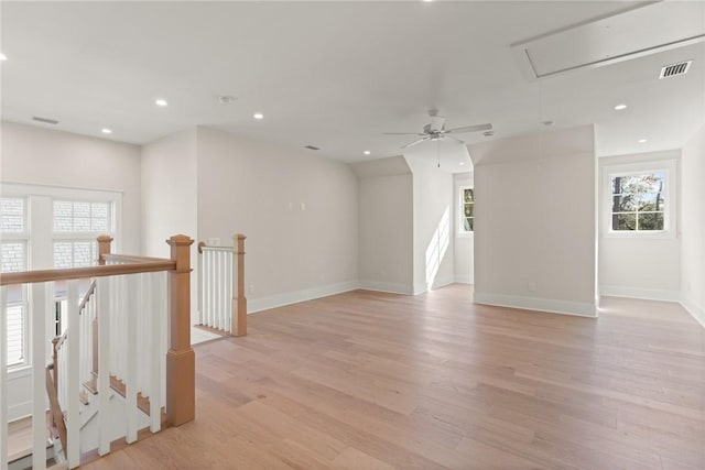 empty room featuring light hardwood / wood-style flooring