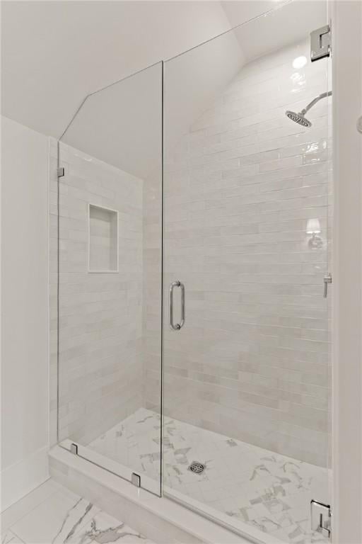 bathroom with an enclosed shower