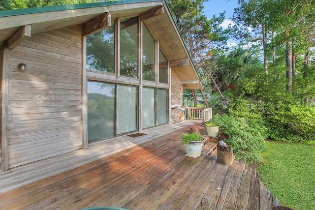 1246 Fiddler Trce NE, Townsend, GA 31331 - view of wooden terrace