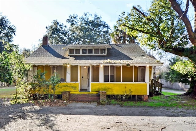 view of bungalow