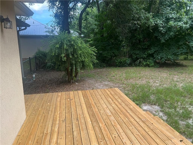 134 Hillery Trce, Brunswick, GA 31523 - view of wooden deck