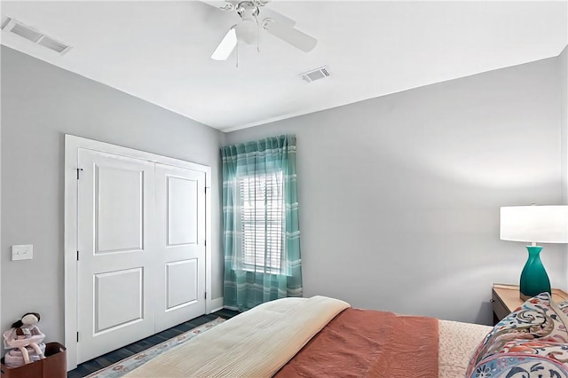 222 Bottlebrush Walk, Brunswick, GA 31525 - bedroom featuring wood finished floors and ceiling fan
