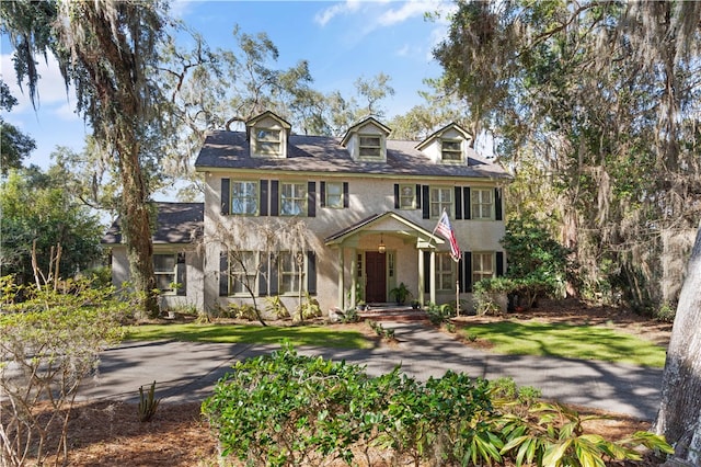 view of colonial home