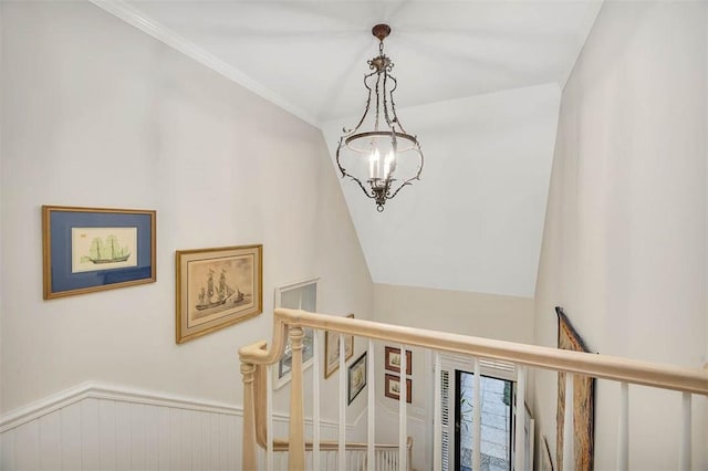 1212 River Club Dr, Sea Island, GA 31561 - stairway with a chandelier