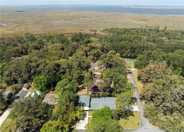 636 Old Plantation Rd, Jekyll Island, GA 31527 - aerial view of a heavily wooded area