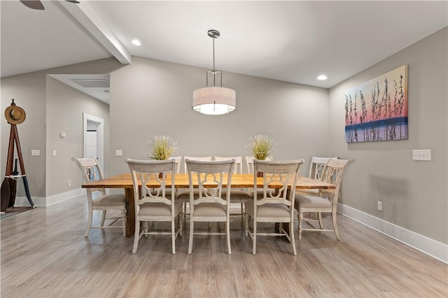 636 Old Plantation Rd, Jekyll Island, GA 31527 - dining room featuring wood finished floors, baseboards, and recessed lighting