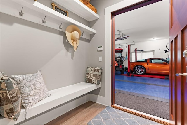 636 Old Plantation Rd, Jekyll Island, GA 31527 - mudroom featuring wood finished floors