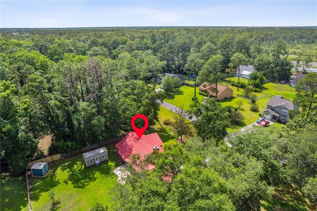 70 Buntin St, Woodbine, GA 31569 - aerial view of a heavily wooded area