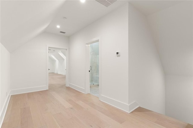 104 Point Ln, Saint Simons Island, GA 31522 - bonus room with vaulted ceiling, light wood finished floors, and recessed lighting