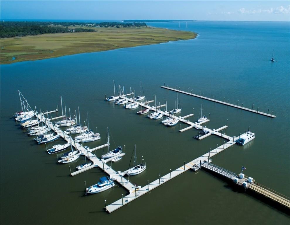 100 Marina Dr Unit B-25, Saint Simons Island, GA 31522 - bird's eye view of a large body of water