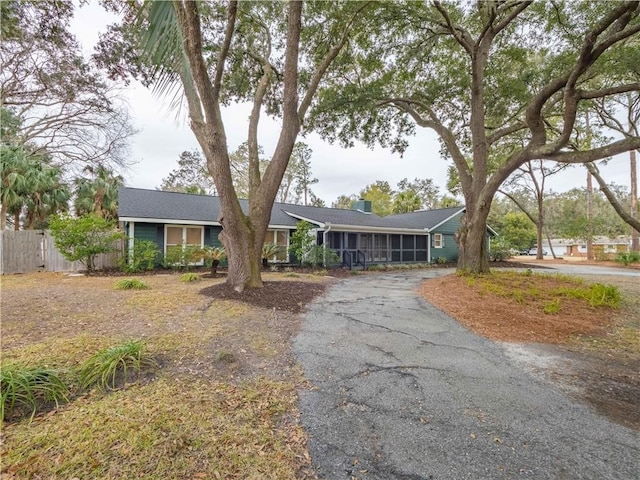 view of ranch-style house