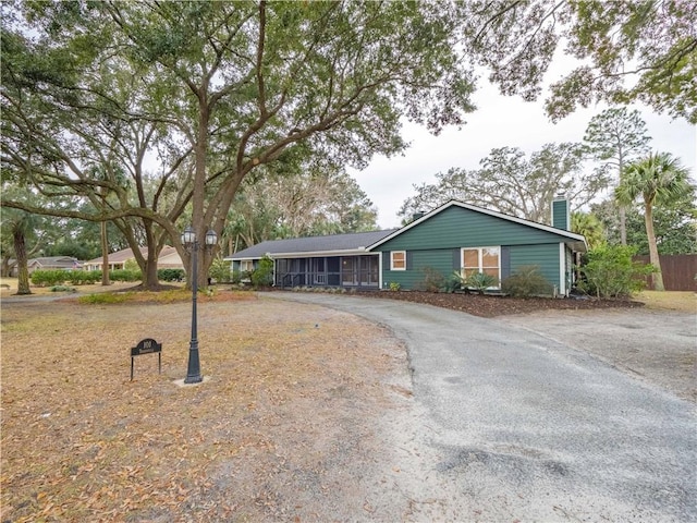 view of ranch-style home