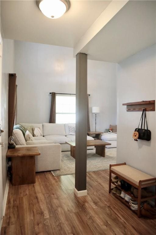 102 Avalon Ct, Kingsland, GA 31548 - living area with wood finished floors