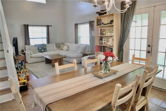 102 Avalon Ct, Kingsland, GA 31548 - dining space with a chandelier