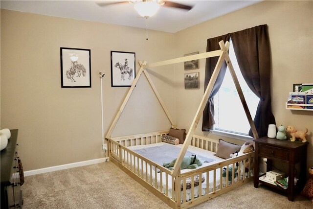 102 Avalon Ct, Kingsland, GA 31548 - bedroom featuring carpet flooring and ceiling fan