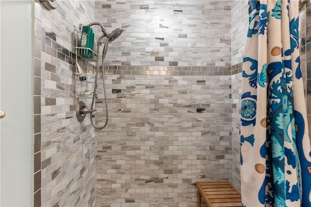 1035 Beachview Dr Unit 201, Saint Simons Island, GA 31522 - bathroom with tiled shower