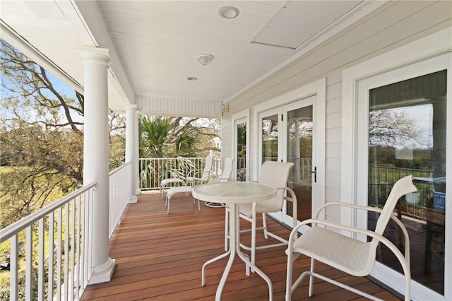 view of deck
