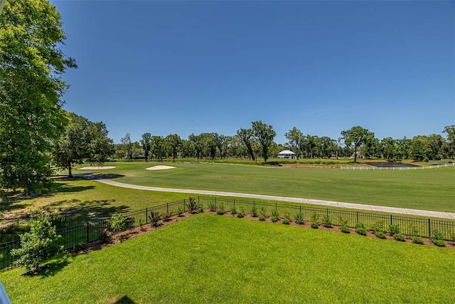 view of community with a yard